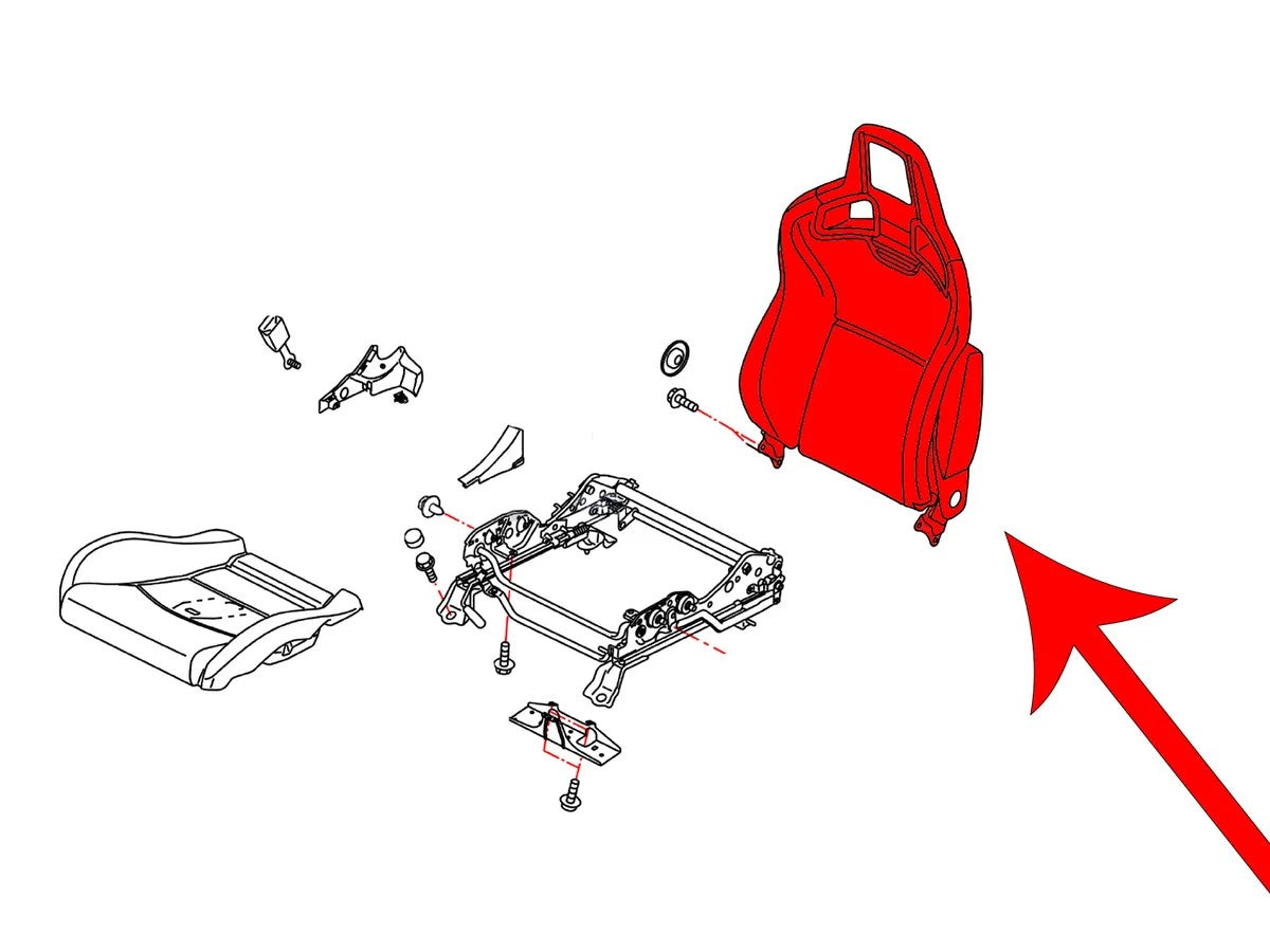 OEM '24 Nissan Z NISMO Seat Back Assembly